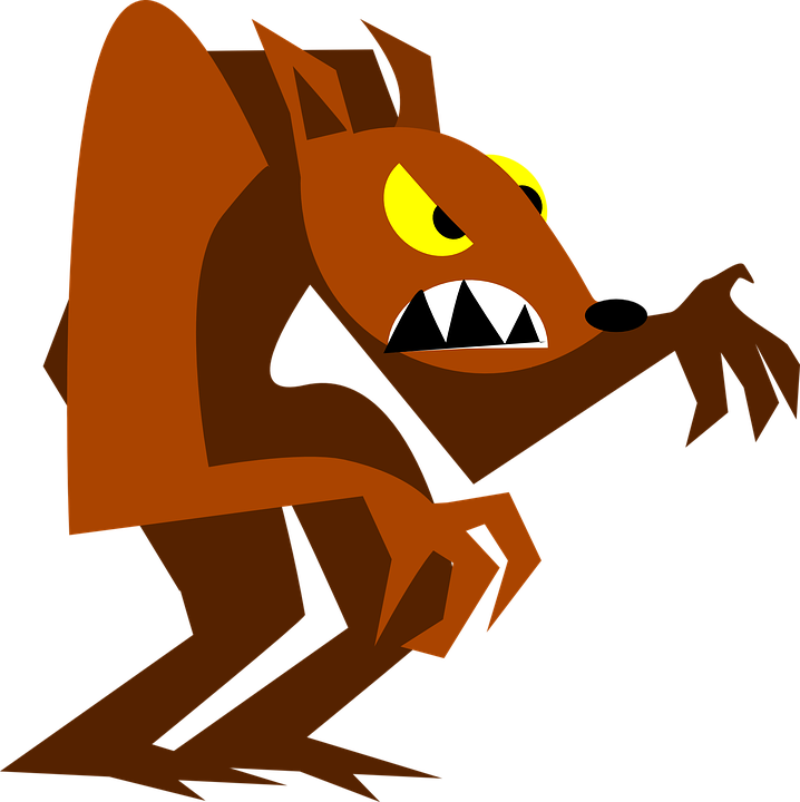 A PNG image of a werewolf